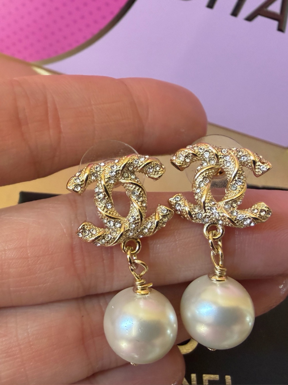 Chanel Gold tone Earrings - Picture 2 of 13